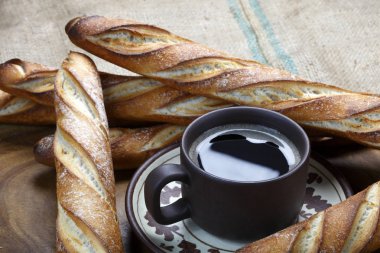 Taze lezzetli kızarmış baget