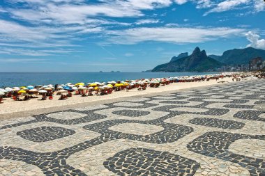 Copacabana Plajı gezinti Rio de Janeiro, Brezilya için 