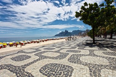 Copacabana Plajı gezinti Rio de Janeiro, Brezilya için 