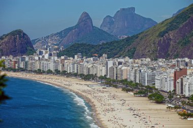 Hava doğal görünümünü, şehir Rio de Janeiro şehrine, ana turistik hedef Brezilya