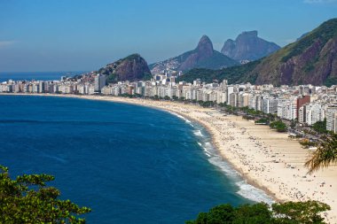 Hava doğal görünümünü, şehir Rio de Janeiro şehrine, ana turistik hedef Brezilya