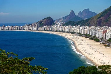Hava doğal görünümünü, şehir Rio de Janeiro şehrine, ana turistik hedef Brezilya