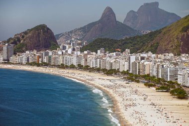 Hava doğal görünümünü, şehir Rio de Janeiro şehrine, ana turistik hedef Brezilya