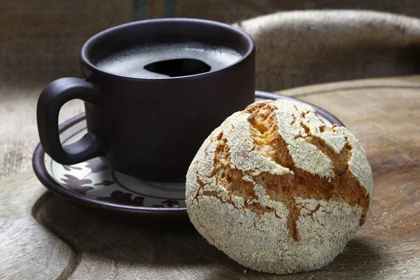 Breakfast Portuguese Corn Bread — Stock Photo, Image