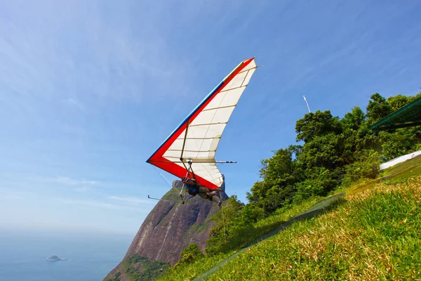 Para-glider Rio de Janeiróban, Brazíliában — Stock Fotó
