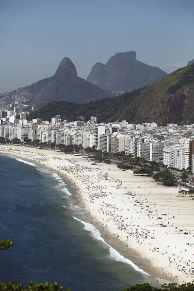 Malowniczy Widok Lotu Ptaka Miasta Rio Janeiro Główną Atrakcją Turystyczną — Zdjęcie stockowe