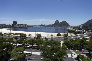 Hava doğal görünümünü, şehir Rio de Janeiro şehrine, ana turistik hedef Brezilya