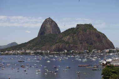 Hava doğal görünümünü, şehir Rio de Janeiro şehrine, ana turistik hedef Brezilya