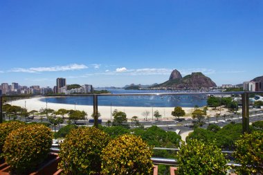 Hava doğal görünümünü, şehir Rio de Janeiro şehrine, ana turistik hedef Brezilya