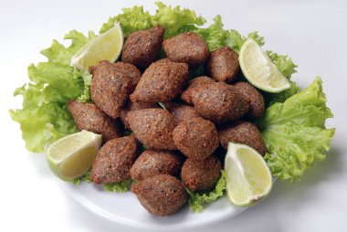 Arabic meat appetizer kibbeh clipart