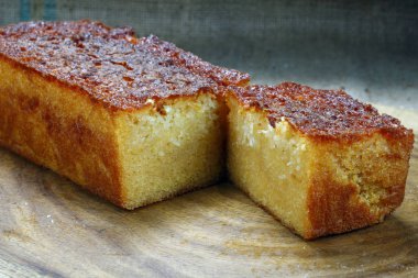 lezzetli ev yapımı kek, görünümü kadar yakın