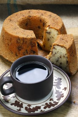 kahve ile lezzetli ev yapımı kek