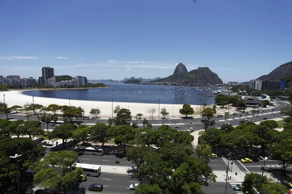 Légi Festői Kilátás Város Rio Janeiro Brazília Turisztikai — Stock Fotó