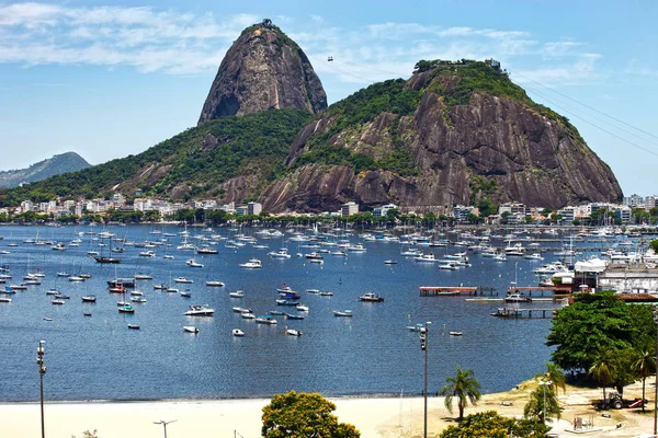 Natursköna Flygfoto Staden Rio Janeiro Det Viktigaste Turistmålet Brasilien — Stockfoto