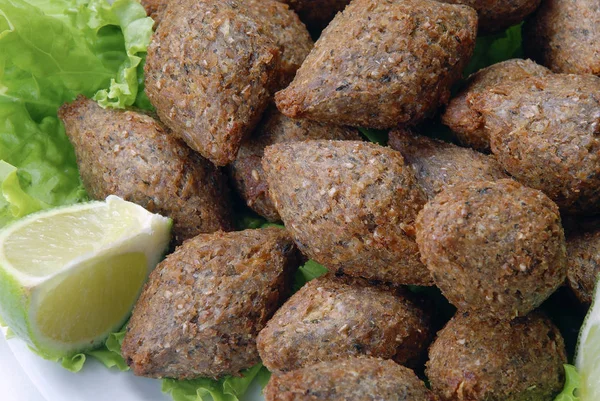 Kibbe Předkrm Arabské Maso — Stock fotografie