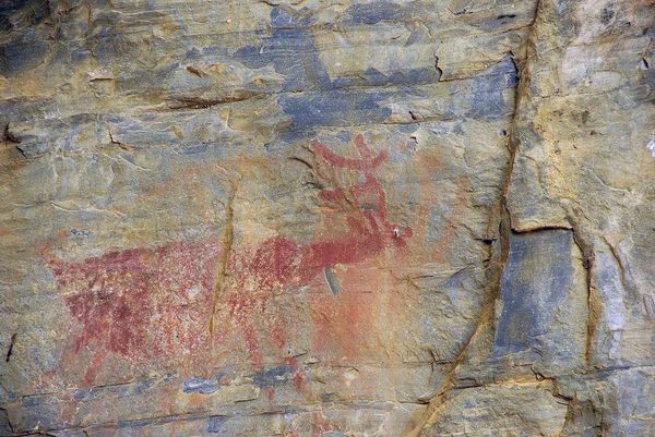 Rock Cerca Grande Matozinhos Brezilya Çizim — Stok fotoğraf