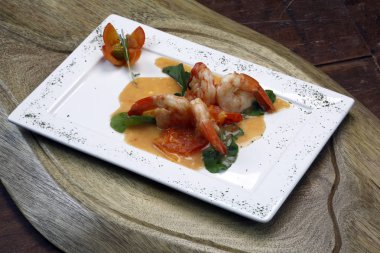 gurme büyük karides, görünümü kapatın