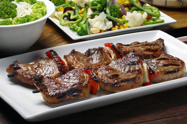 Picanha a la parrilla en pincho — Foto de Stock