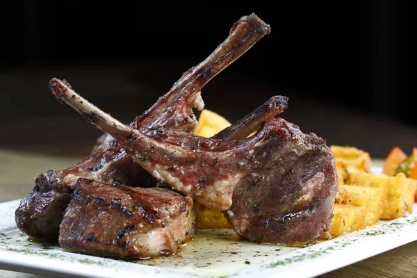 Roasted lamb ribs — Stock Photo, Image