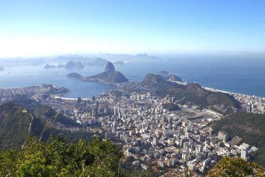 Hava doğal görünümünü, şehir Rio de Janeiro şehrine, ana turistik hedef Brezilya