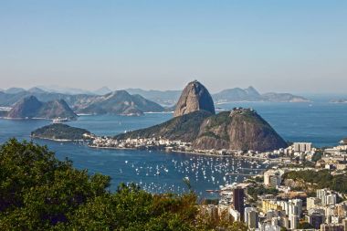 Hava doğal görünümünü, şehir Rio de Janeiro şehrine, ana turistik hedef Brezilya