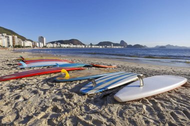 Görünüm beach, Rio de Janeiro şehrine
