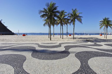 Copacabana Plajı gezinti Rio de Janeiro, Brezilya için 