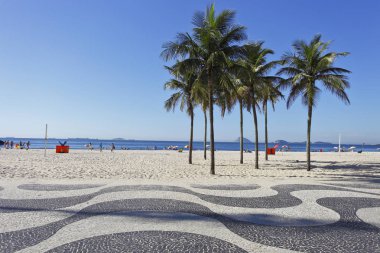 Copacabana Plajı gezinti Rio de Janeiro, Brezilya için 