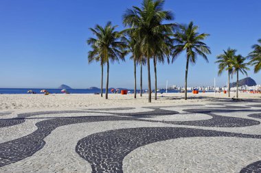 Copacabana Plajı gezinti Rio de Janeiro, Brezilya için 