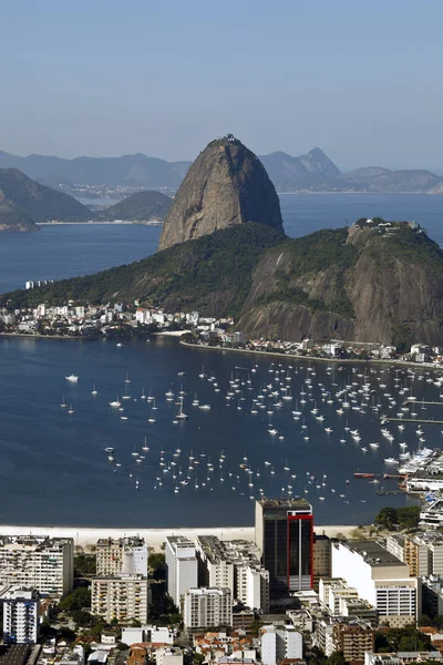 Hava Doğal Görünümünü Şehir Rio Janeiro Şehrine Ana Turistik Hedef — Stok fotoğraf