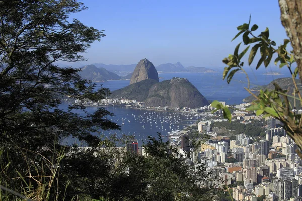 Luchtfoto Schilderachtig Uitzicht Van Stad Rio Janeiro Belangrijkste Toeristische Bestemming — Stockfoto