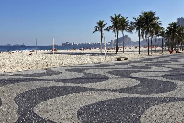 Promenade Copacabana Beach Rio Janeiro Brésil — Photo