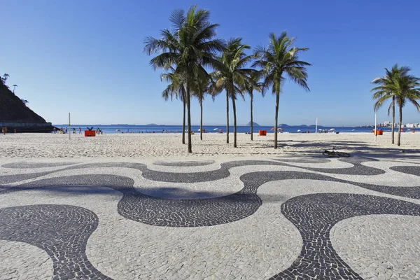 Copacabana Beach Promenade Rio Janeiro Brazil — Stock Photo, Image