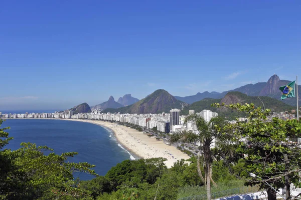 Udsigt Stranden Rio Janeiro - Stock-foto