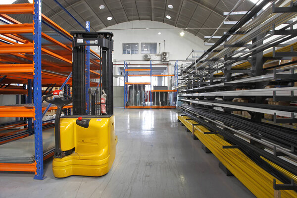 Modern large warehouse view