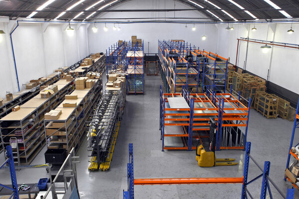 Modern large warehouse view