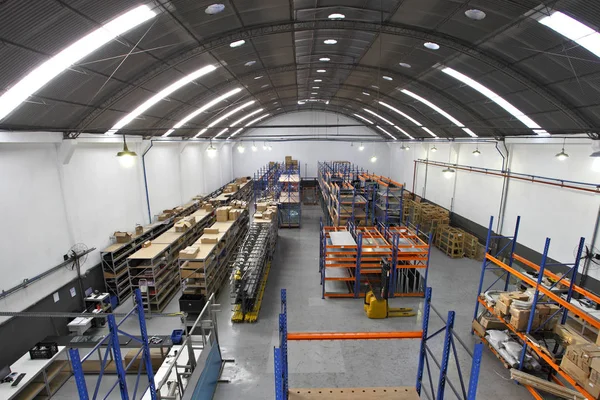 Modern Large Warehouse View — Stock Photo, Image