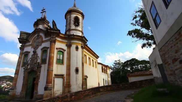 Ouro Preto Minas Gerais Brezilya — Stok video