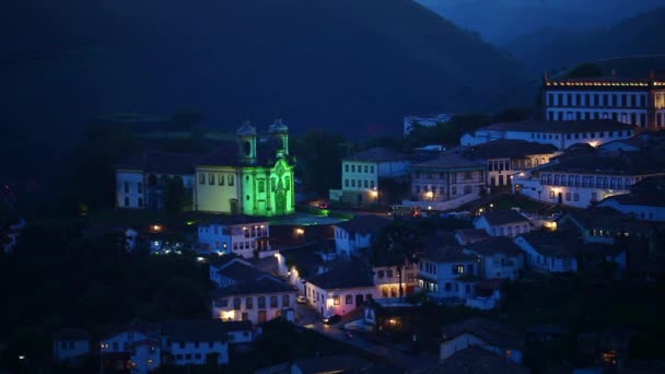 Ouro Preto Minas Gerais Brezilya — Stok video