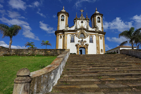 Church in Ouro Preto, Minas Gerais, Brazil