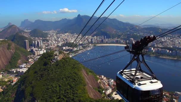 Pan Azúcar Río Janeiro Durante Día — Vídeos de Stock