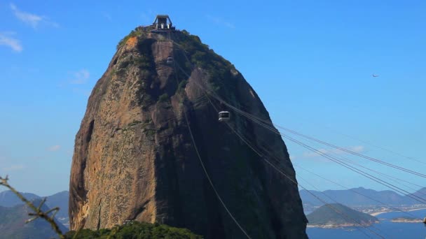 Sugar Loaf Rio Janeiro Daytime — Stock Video