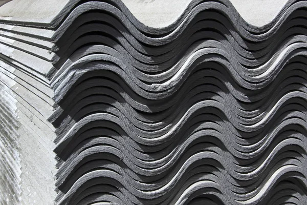Stacked Asbestos Tiles close-up view