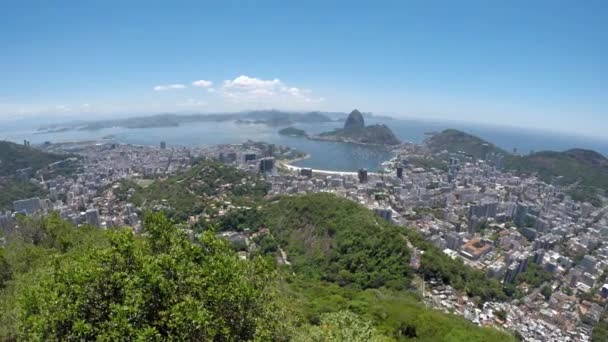 Rio Janeiro Main Tourist Attraction Brazil — Stock Video
