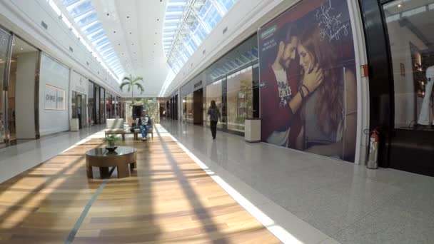 Sao Paulo Brazylia Styczeń 2014 Iguatemi Shopping Mall Sao Paulo — Wideo stockowe