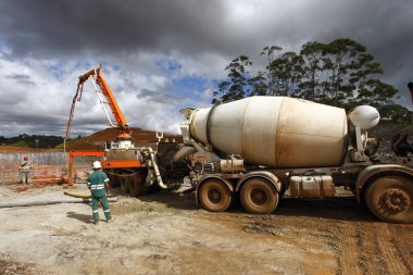 Büyük inşaat beton beton mikser Vakfı için alma