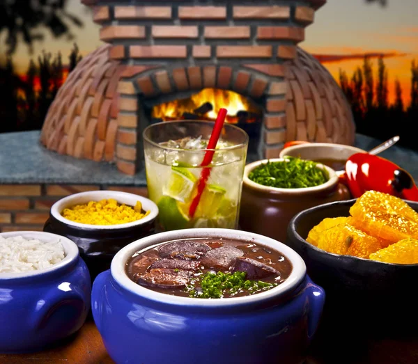 Nahaufnahme Der Traditionellen Feijoada Brasilien — Stockfoto