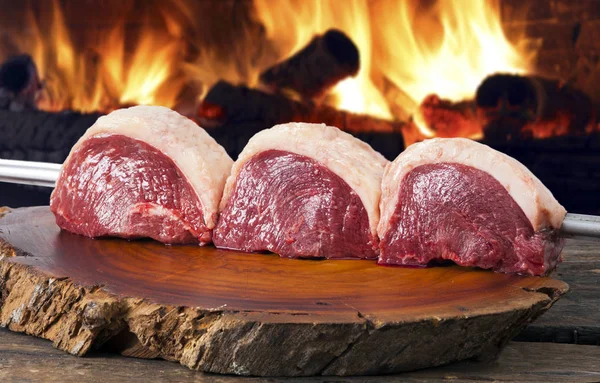 Picanha brasiliana. Carni crude — Foto Stock