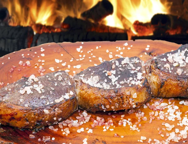 Picanha, tradisjonell brasiliansk kjøttbit. – stockfoto