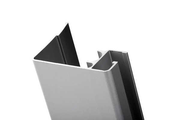 Aluminum profile for window, door, bathroom box — Stock Photo, Image